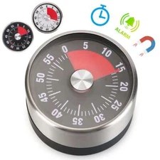 60 Minutes Timers Magnetic Visual Kitchen Timer Oven Mechanical Time Counter
