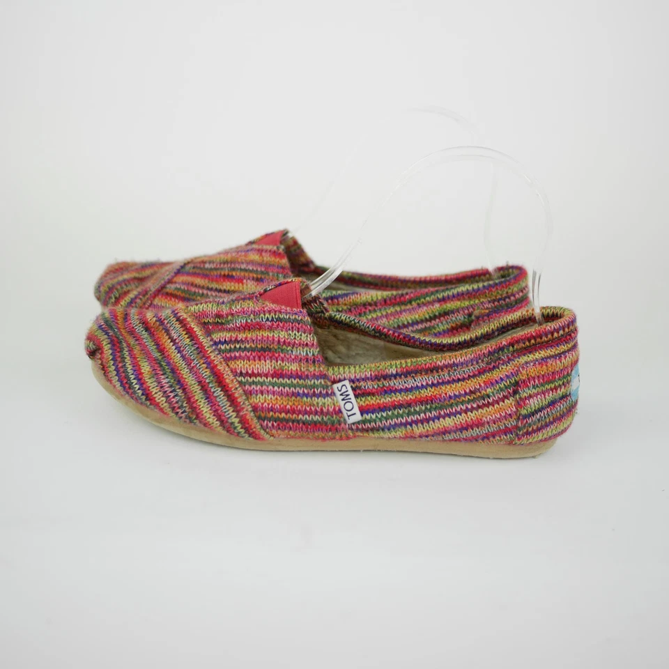 TOMS Mujer 6.5 - Multicolor Tela Tejida Ballet Planos Sin Cordones Zapatos Informales Foto 2 de 4