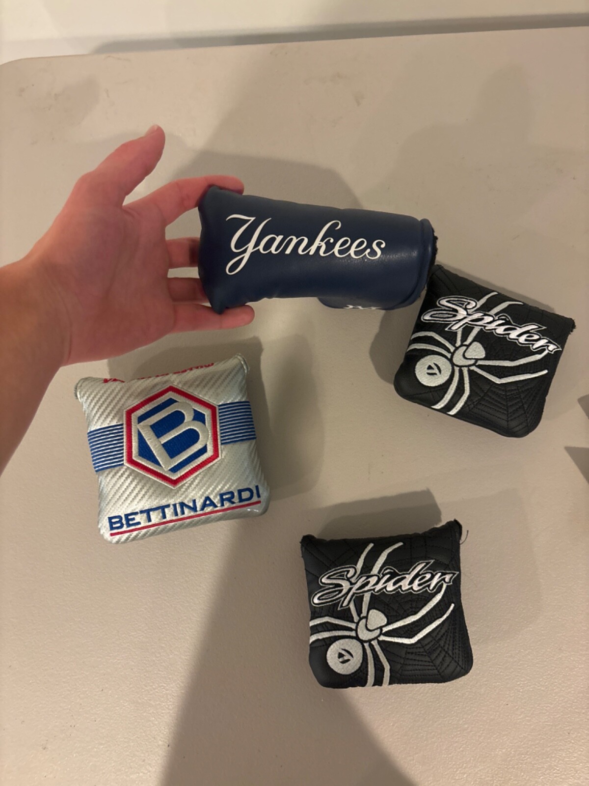 Lot of 4 Putter Covers 3 Mallet, 1 Blade Bettinardi, TaylorMade