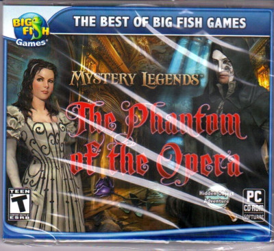 Mystery Legends THE PHANTOM OF THE OPERA Hidden Object PC Game Big Fish NEW