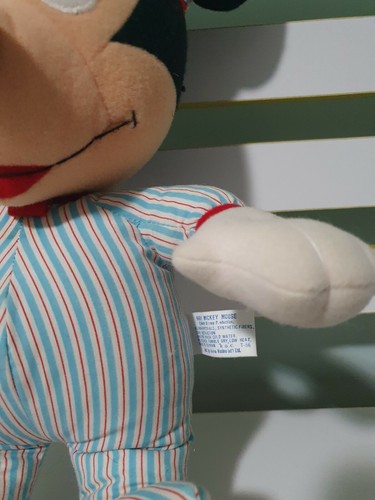Vintage Disney Hasbro Softies Baby Mickey Mouse Plush Stuffed 35CM - Picture 2 of 4