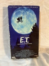 E.T. The Extra-Terrestrial ET VHS 1982 Black Green Cassette Rare Collectible