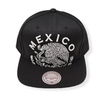 Mitchell & Ness Mexico 3D Emb Printed Underbrim Adjustable Snapback Hat Cap