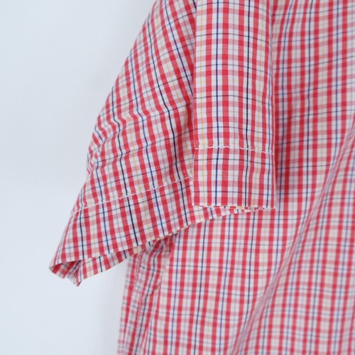Mens CAMEL ACTIVE Shirt XL Size Vintage Check Plaid Short Sleeve Casual Top - Picture 6 of 12