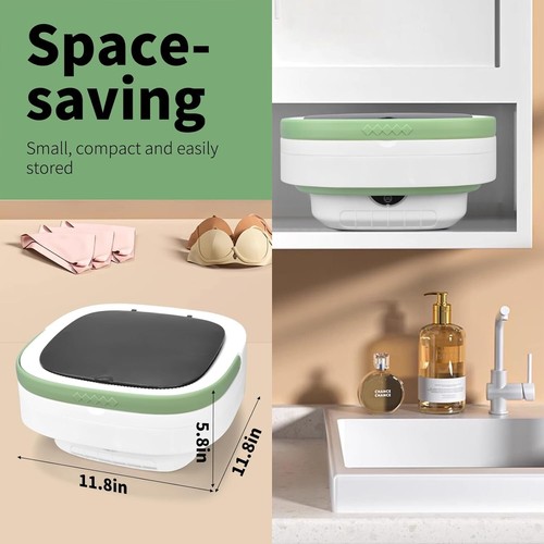 Compact 15L Portable Washer with Intelligent Modes for Baby Clothes & Delicates - Picture 8 of 9