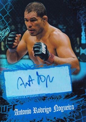 ufc 激レアカード　アントニオ・ホドリゴ・ノゲイラ　サインカード 15枚限定 アントニオ・ホドリゴ・ノゲイラ レッドインク直筆サイン