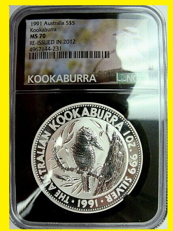 1991 92 93 94 95 96 97 98 99 00 Australia Kookaburra NGC PR MS 70