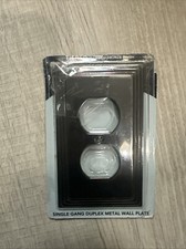 Tiered 1 Gang Duplex Metal Wall Plate - Aged Bronze  Hampton Bay Outlet Screw