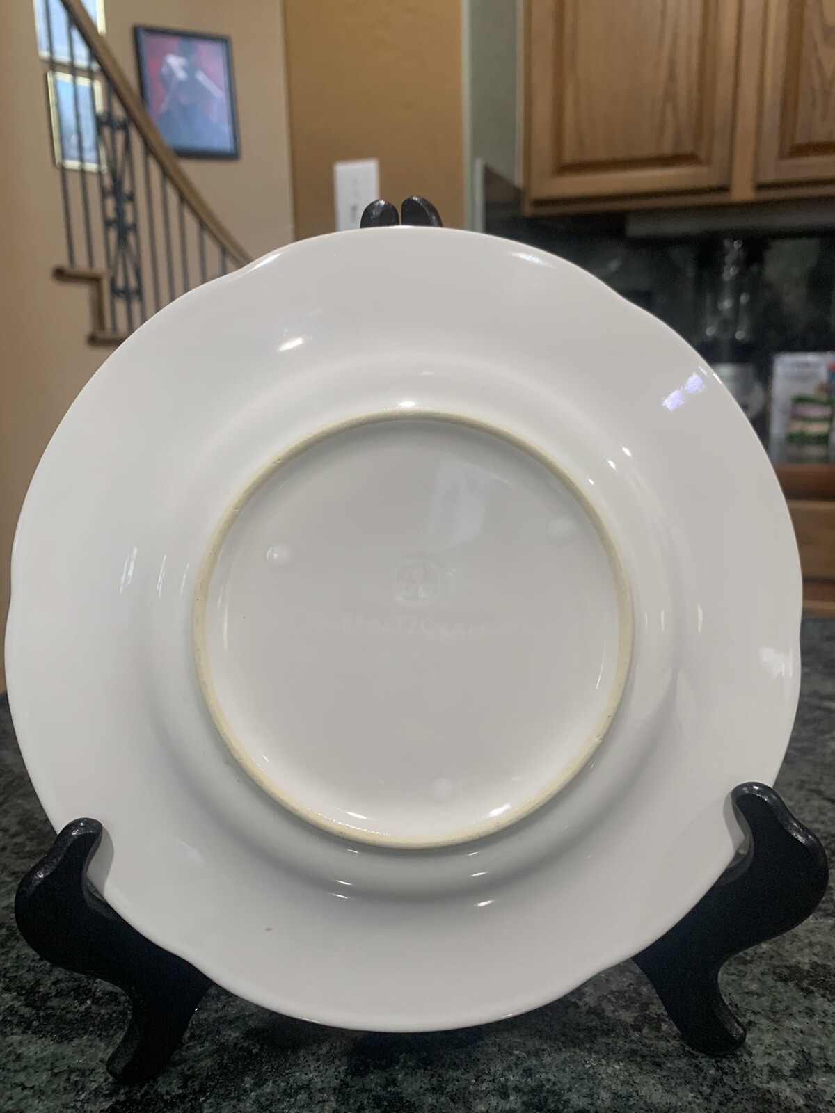 Vintage Pfaltzgraff  White Embossed Filigree Desert Plates Salad Plates 8 inch