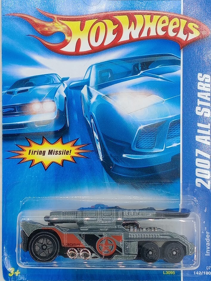 Hot Wheels 2007 All Stars Gray Invader 1:64 Scale Die-Cast Car #142/180 - View #7