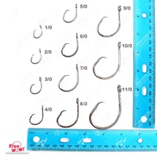 10,20-100pcs 4x circle hooks #1/0,2/0,3/0,4/0,5/0,6/0,7/0,8/0,9/0,10/0,11/0 lot