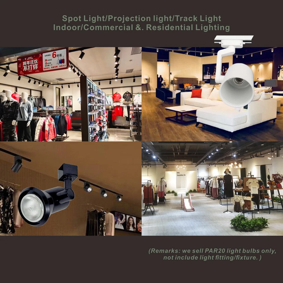 10 Pack PAR20 Led Track Light Bulb Spot Lamp 9W 110V E26 Waterproof Dimmable - Image 4 of 4