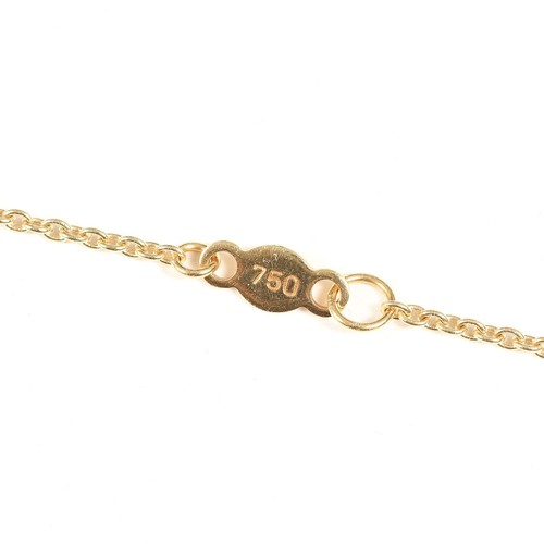 Georg Jensen Yellow Gold 18K Heart Motif Necklace Pendant 17.8 inches - Picture 5 of 6