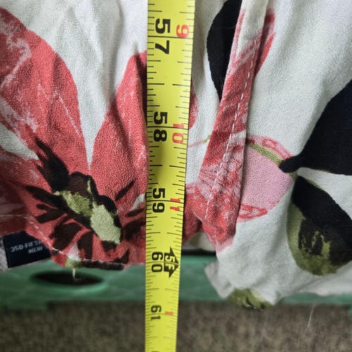 Olivaceous Floral Print Long Wrap Around Dress with Belt Tie - Casual Summer - M - Picture 9 of 11