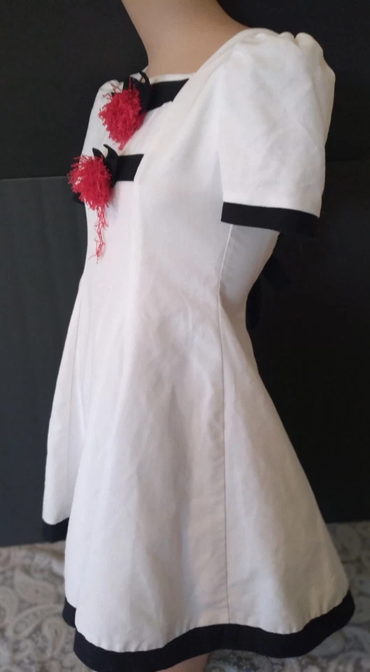 Niñas Halloween Payaso Disfraz Vestido Mezcla Algodón Talla 12 Raro y Elegante Vestido EE. UU. Foto 2 de 4