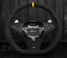 CUSTOM BMW E60 M5 E63 E64 M6 Performance Alcantara Steering Wheel Suede SMG
