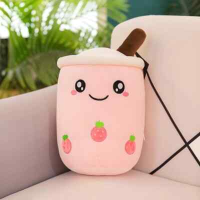 Pink Boba Plush Bubble Milk Tea USA SELLER