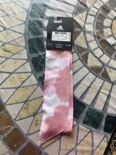 Adidas Alphaskin Tie Headband Pink Tie Dye - Picture 2 of 2