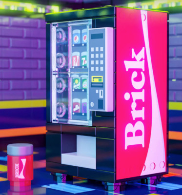 LEGO MOC Original Cola Brick Vending Machine Custom PRINTED NEW Soda Vending