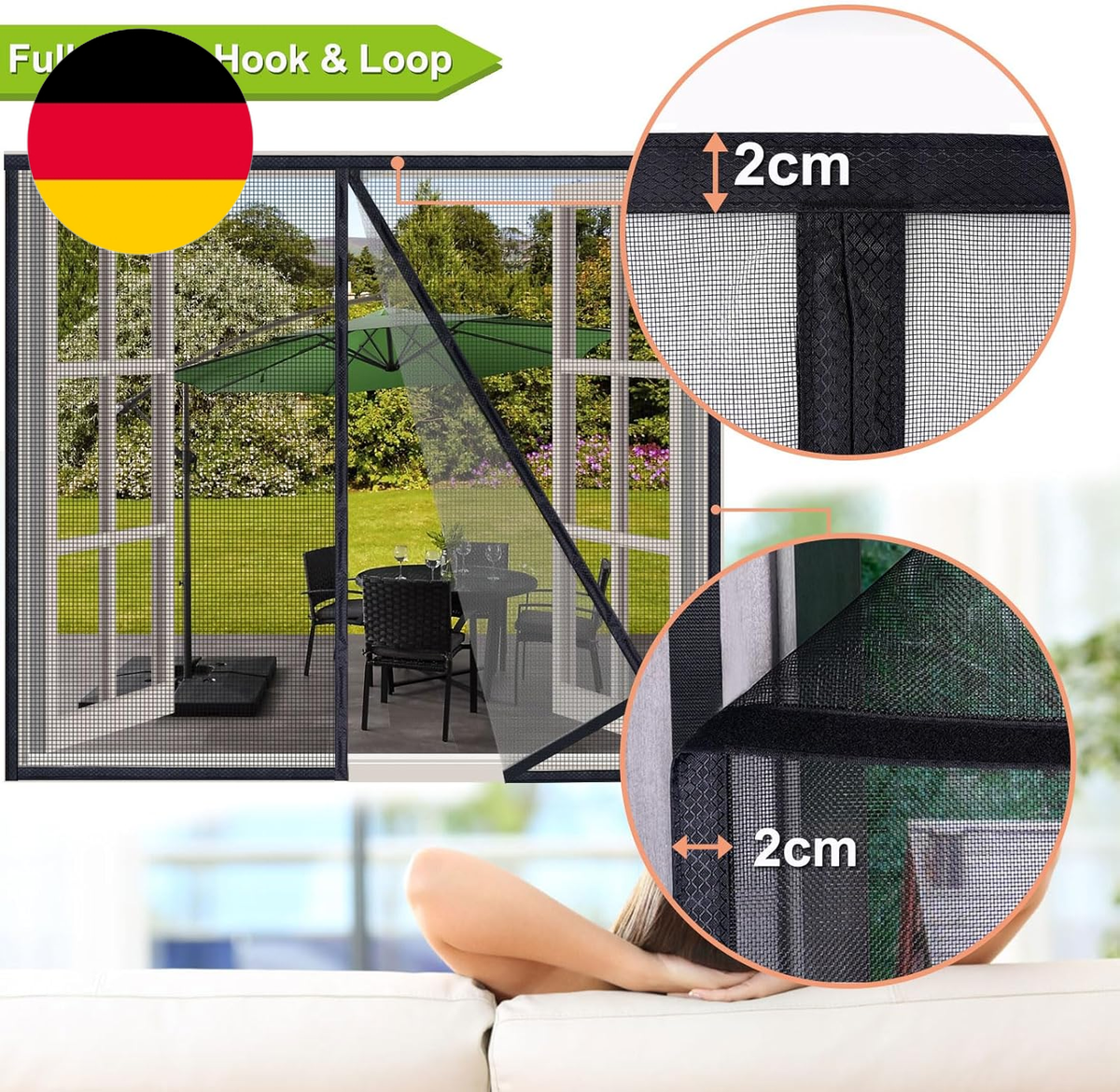Fliegengitter Magnetisch 60x80 Cm - Selbstklebend, Ohne Bohren, Für Fenster & Türen