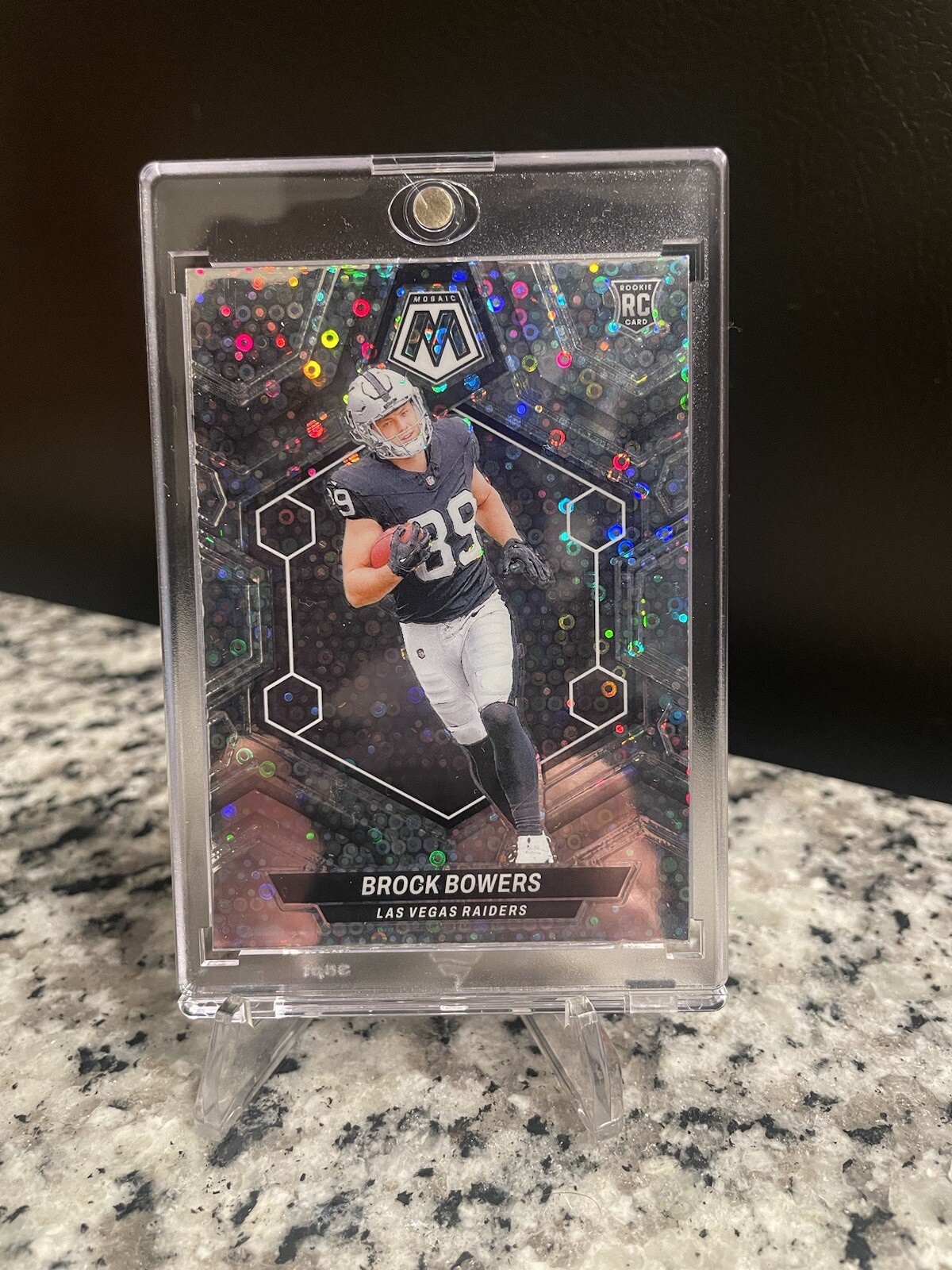 2024 Panini Mosaic No Huddle Silver - Rookies Brock Bowers #313 (RC)