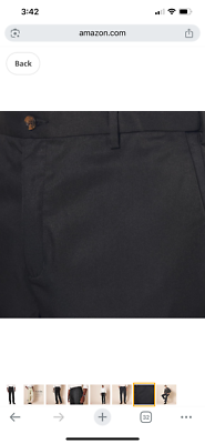 Amazon Essentials Men's Classic-Fit Expandable-Waist Flat-Front Dress Pant,  NEW | eBay