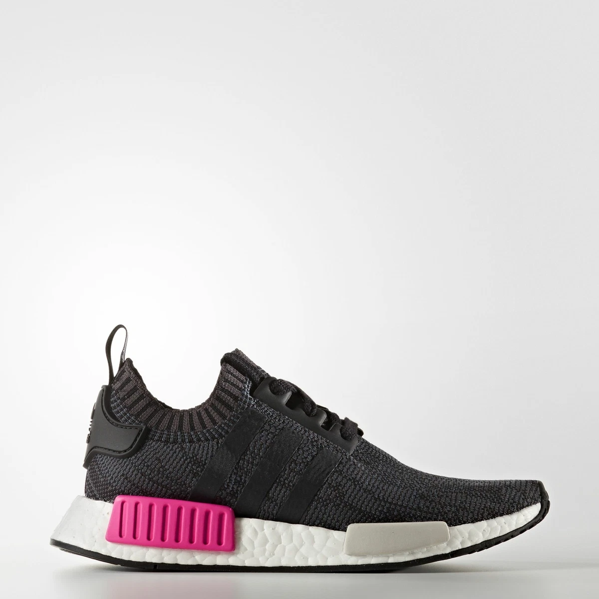 ligevægt harpun analog Adidas Originals NMD_R1 W Primeknit [BB2364] Women Casual Shoes Black/Shock  Pink | eBay