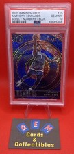 2020-21 Select ANTHONY EDWARDS 15 Numbers Blue Shimmer RC Rookie PSA 10 GEM MINT