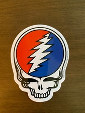 Grateful Dead Steal Your Face Bumper Sticker Classic Stealie Sticker 5 x 4 inch