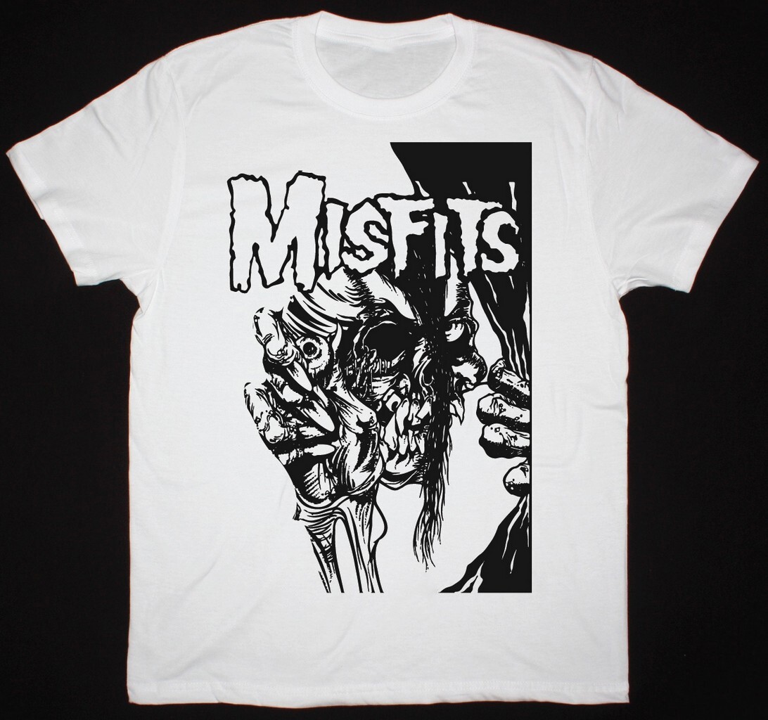 MISFITS PUSHEAD White Full Size T-Shirt Perfect Gift Present