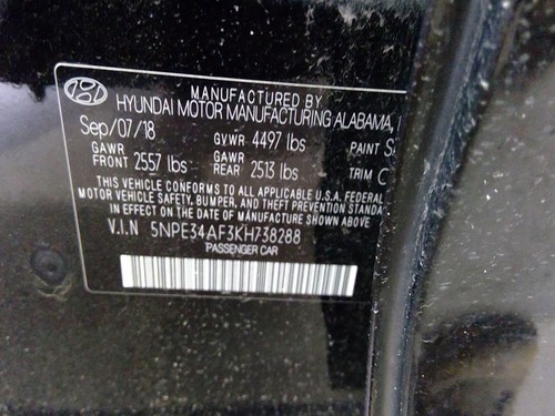 Used Right Headlight Assembly fits: 2019 Hyundai Sonata US built halogen Right G - Picture 18 of 23