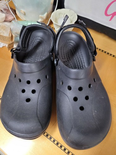 mens leather crocs size 11