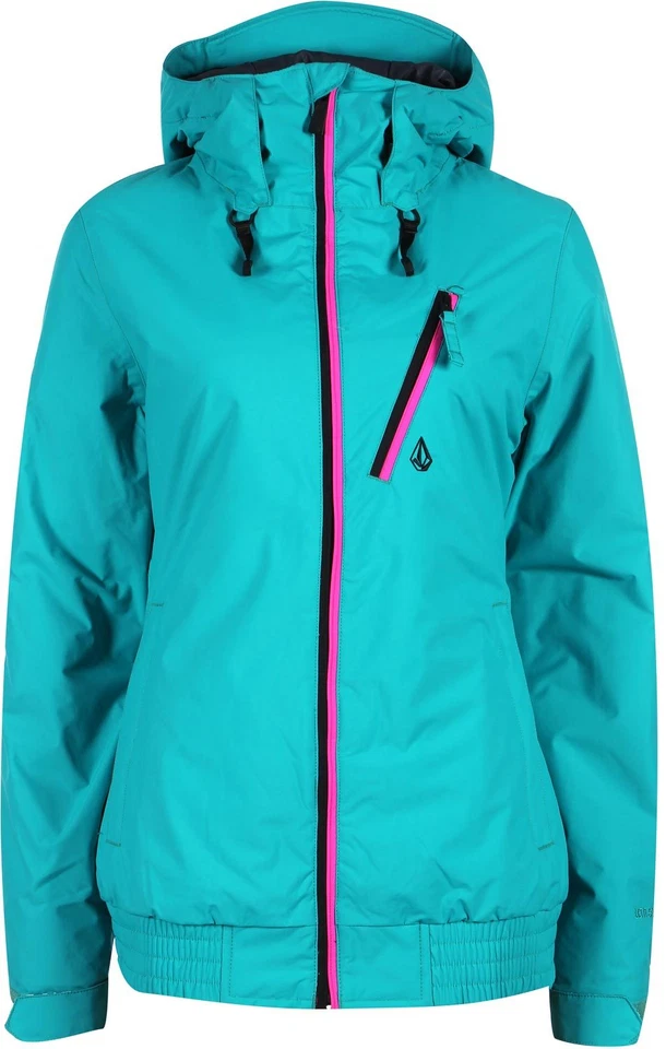 Volcom Panorama Insulated Jacket Womens 8k Waterproof XXS Teal - Image 3 of 4