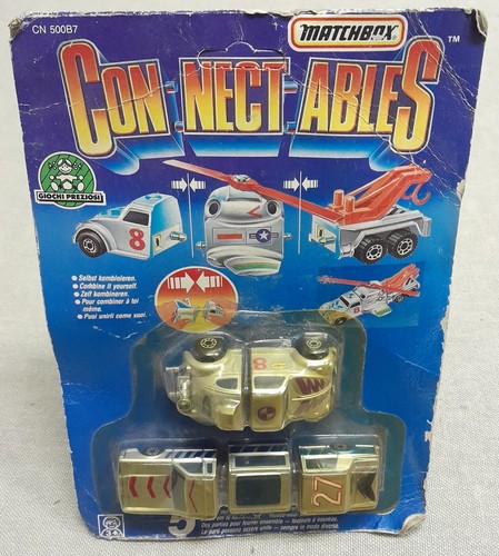 VINTAGE MATCHBOX 1989 CONNECTABLES BLISTER MOC! - Foto 2 di 5