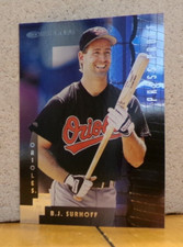 BASEBALL CARD DONRUSS RARE PRESS PROOF 1 OF 2000 B.J. SURHOFF BALTIMORE ORIOLES