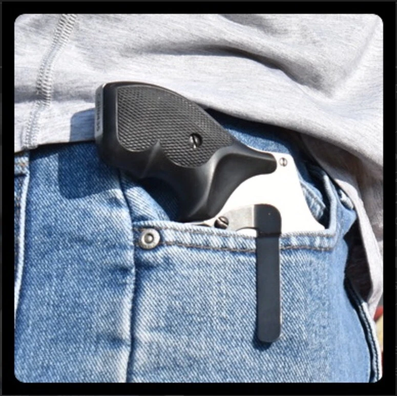 Clipdraw for S&W J Frame Revolver 30 31 32 34 36 37 38 Black Belt Clip IWB JF-B - Image 3 of 4