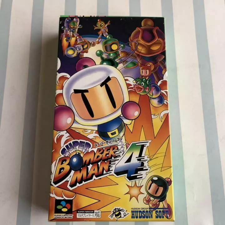 SUPER BOMBERMAN 4 Super Nintendo Superfamicom Video Game Japan Version