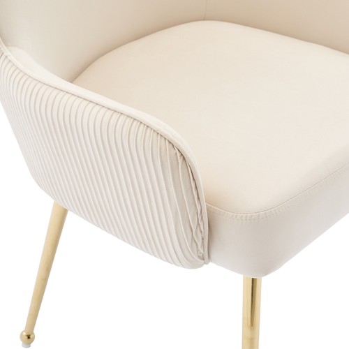 Samt-Esszimmerstuhl, 2er-Set, luxuriös, Wohnzimmer, Schlafzimmer, Lounge-Stuhl - Bild 7 von 11