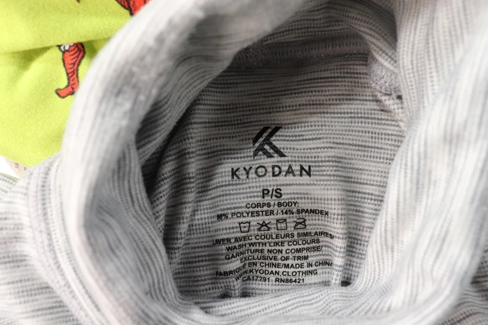 Kyodan Mujer Gris Manga Larga Tortuga Cuello Simulado Talla Pequeña Foto 4 de 4