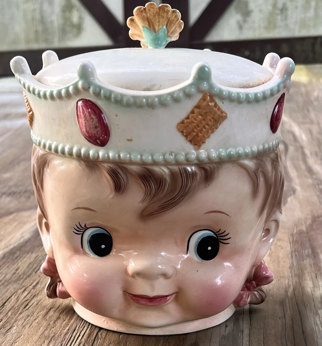 Japan Biscuit Jar In Vintage Collectible Cookie Jars Pre-1970 for