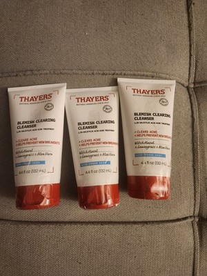 Thayers  Blemish Clearing Cleanser with 1.5% Salicylic Acid Lot Of 3