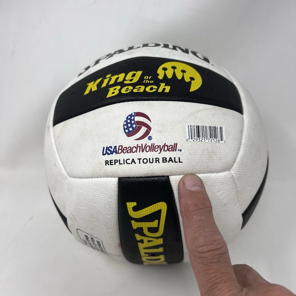 SPAULDING Rey de la Playa Voleibol Réplica Tour Balón Blanco Foto 3 de 3