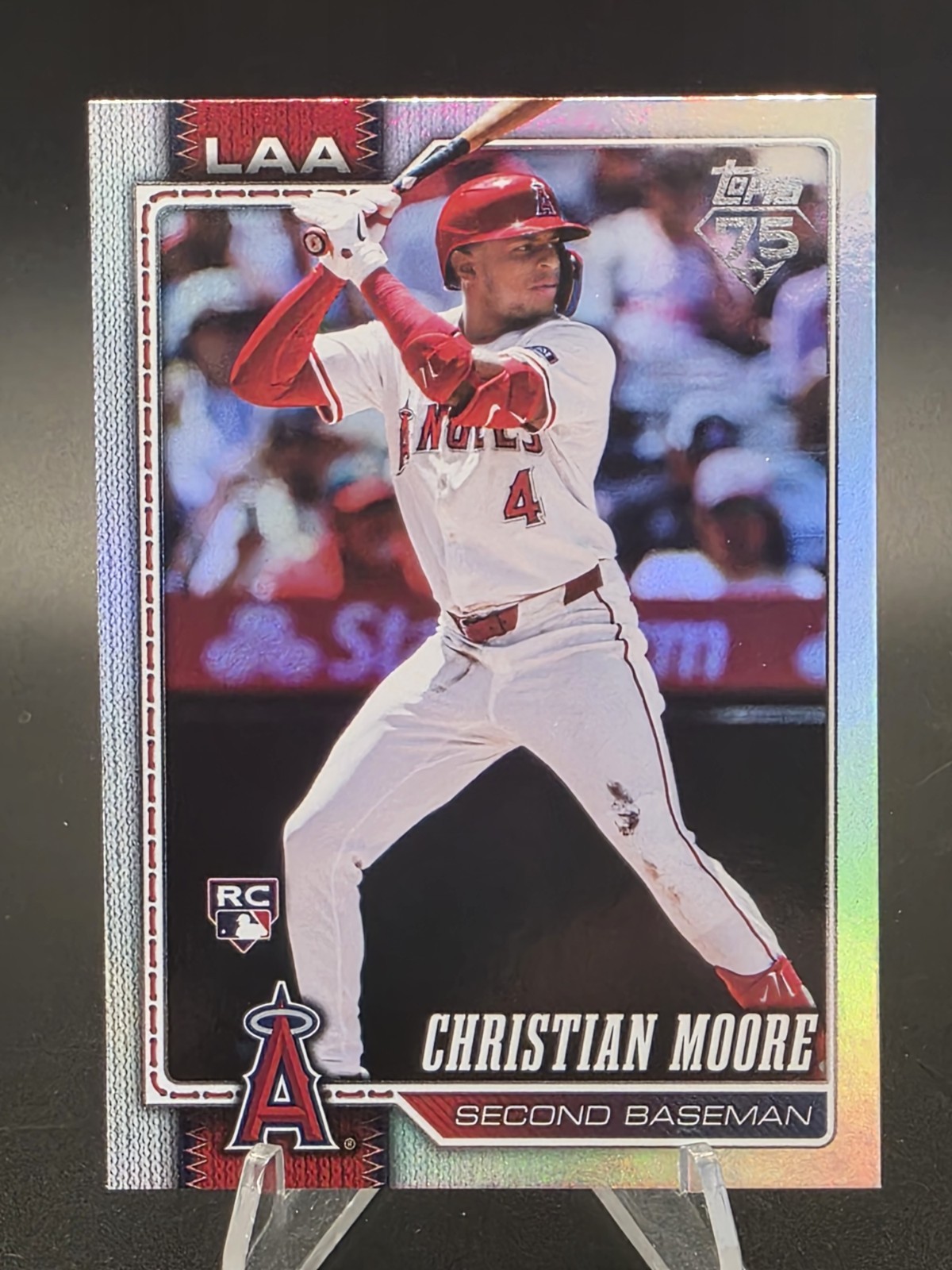 2026 Topps Series 1 - Christian Moore #147 Rainbow Foil (RC)