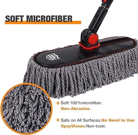 Car Duster Set,Car Duster Exterior Scratch Free with Extendable Handle,Large ... - Picture 5 of 9