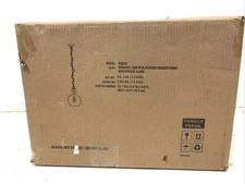 Meyer&Cross Verona 1-Light Blackened Bronze Pendant Seeded Glass Shade