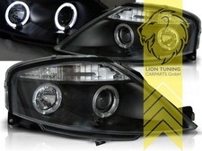 LED Angel Eyes Scheinwerfer für Citroen C3 schwarz