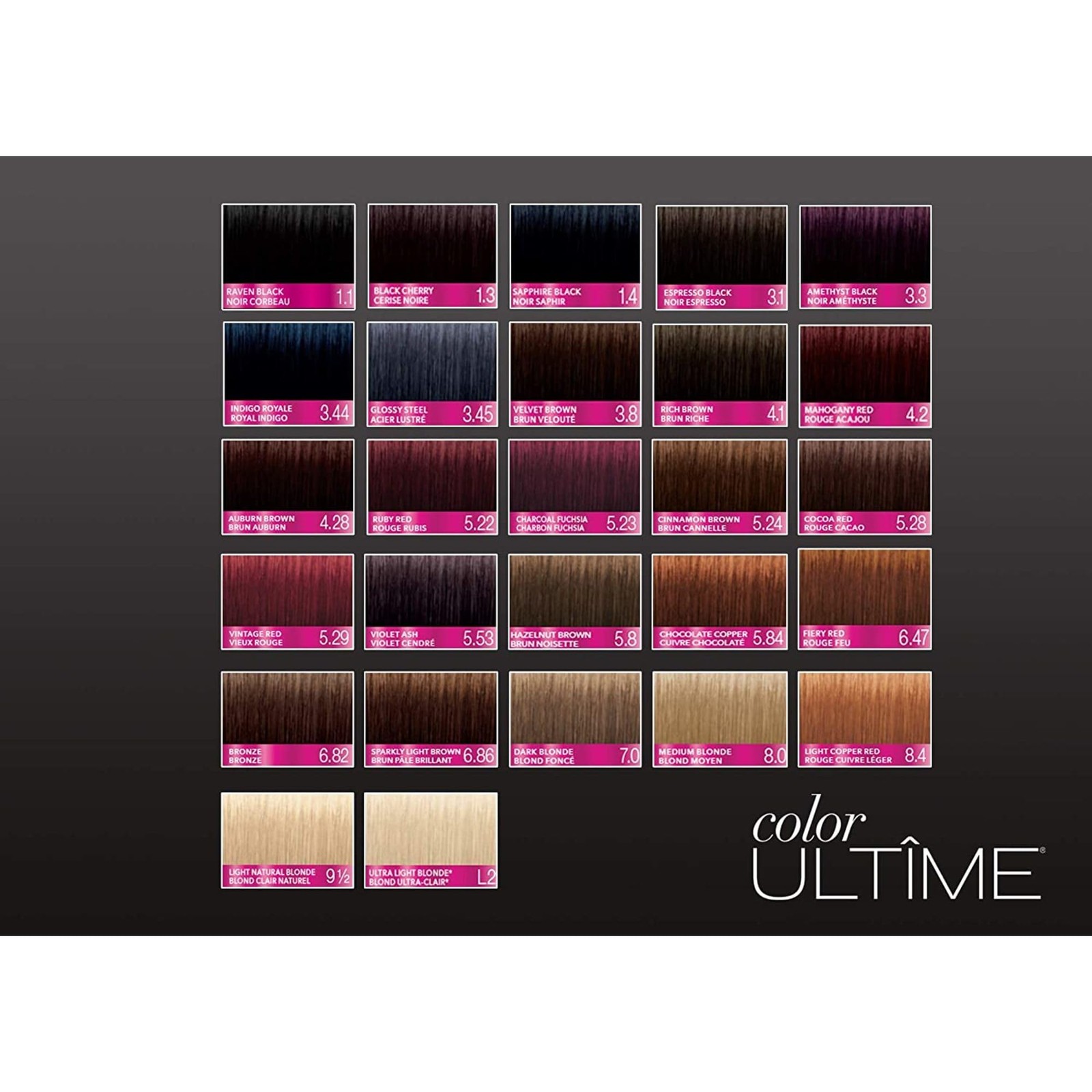 Schwarzkopf Color Ultime 1.4 Sapphire Black Hair Dye, Permanent Intense Black
