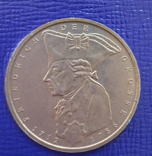 1986 D Germany 5 Deutsche Mark 200th Anniversary Friedrich der Grosse KM# 165