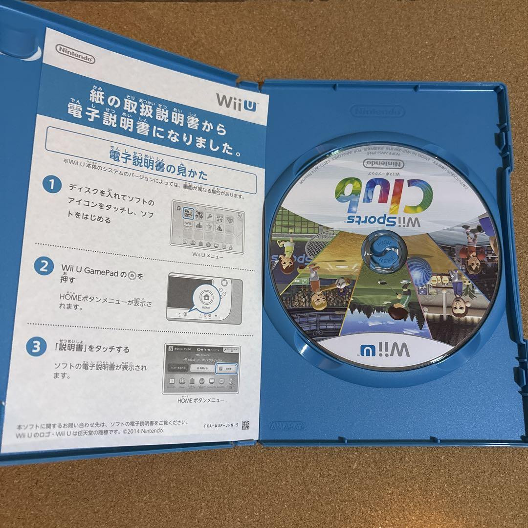 Wii Sports Club Wii U Nintendo Sports Game WUP-P-AWSJ-JPN with