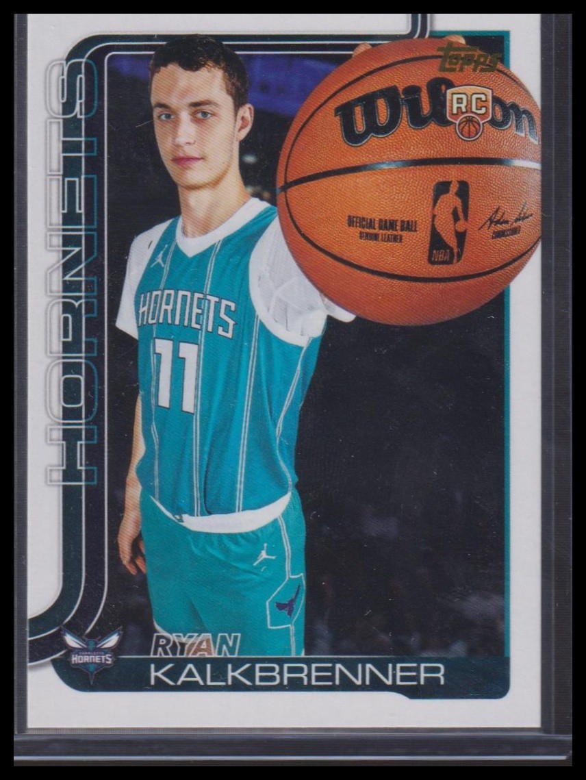 2025 Topps NBA Flagship Ryan Kalkbrenner Golden Mirror Image Variation RC #234